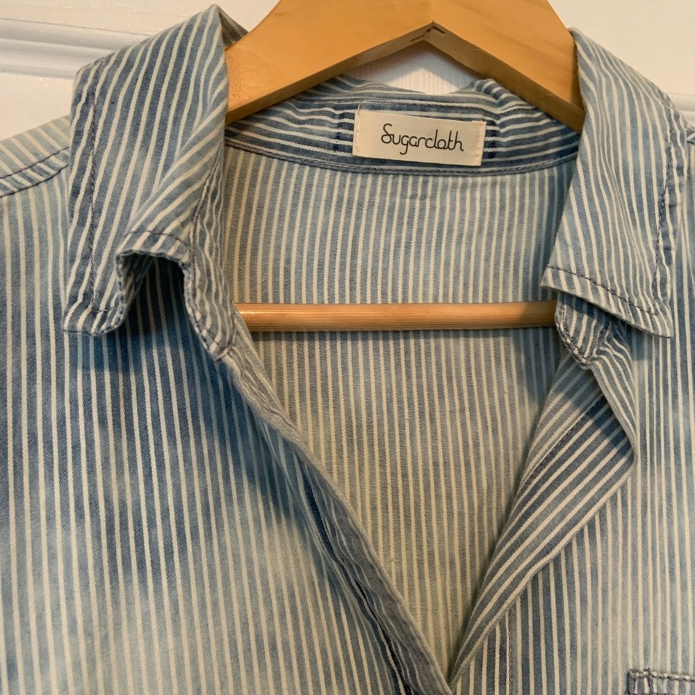 Striped Button-Up Shirt - Picture 4 of 8